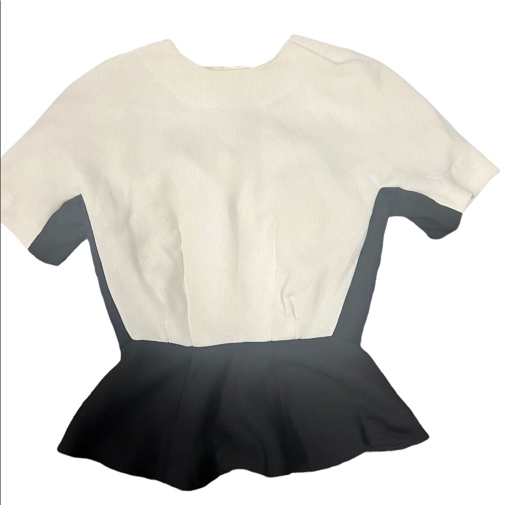Color block peplum top